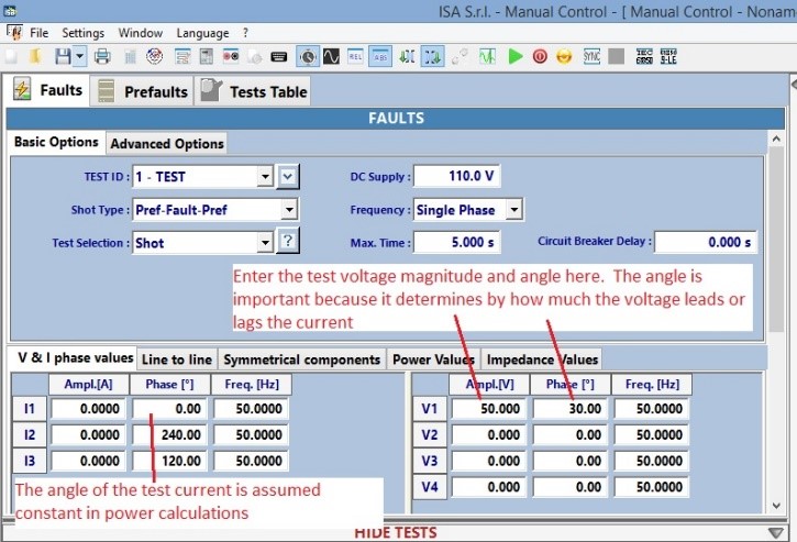 Over/under-power settings part 1